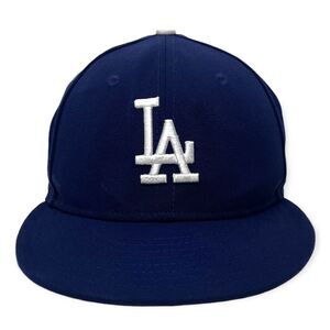 LA Dodgers 1988 World Series Patch New Era Fitted Hat sz 7 3/8